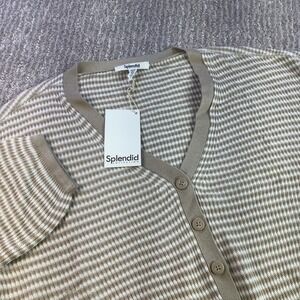 Splendid Collection Cropped Cardigan Sweater Knit‎ Striped Size XS NWT